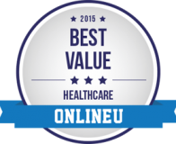 College of Health Sciences-2015 Best Value Healthcare – OnlineU badge