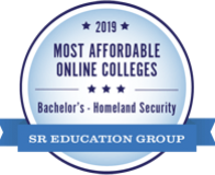 2019 Most Affordable Homeland Security Degrees Online badge