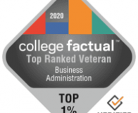 Top 10 Best Colleges for Veterans Studying Business Administration badge